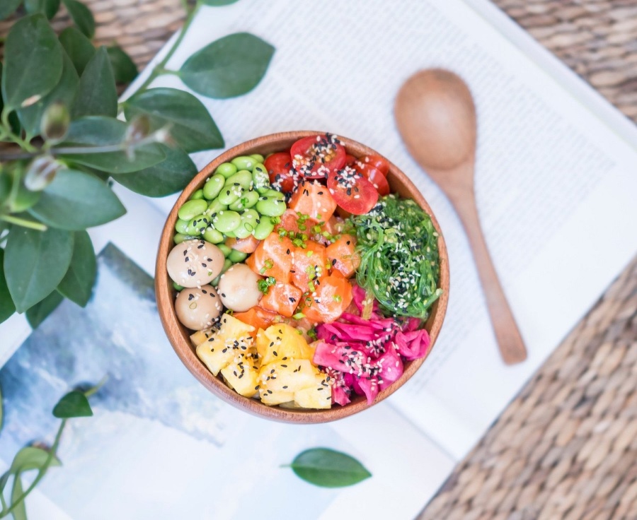 healthy food saigon poke bowl