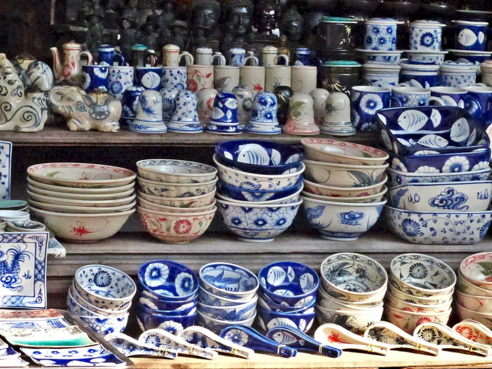 Handmade pottery is one of famous gift from Vietnam - what to buy in Vietnam