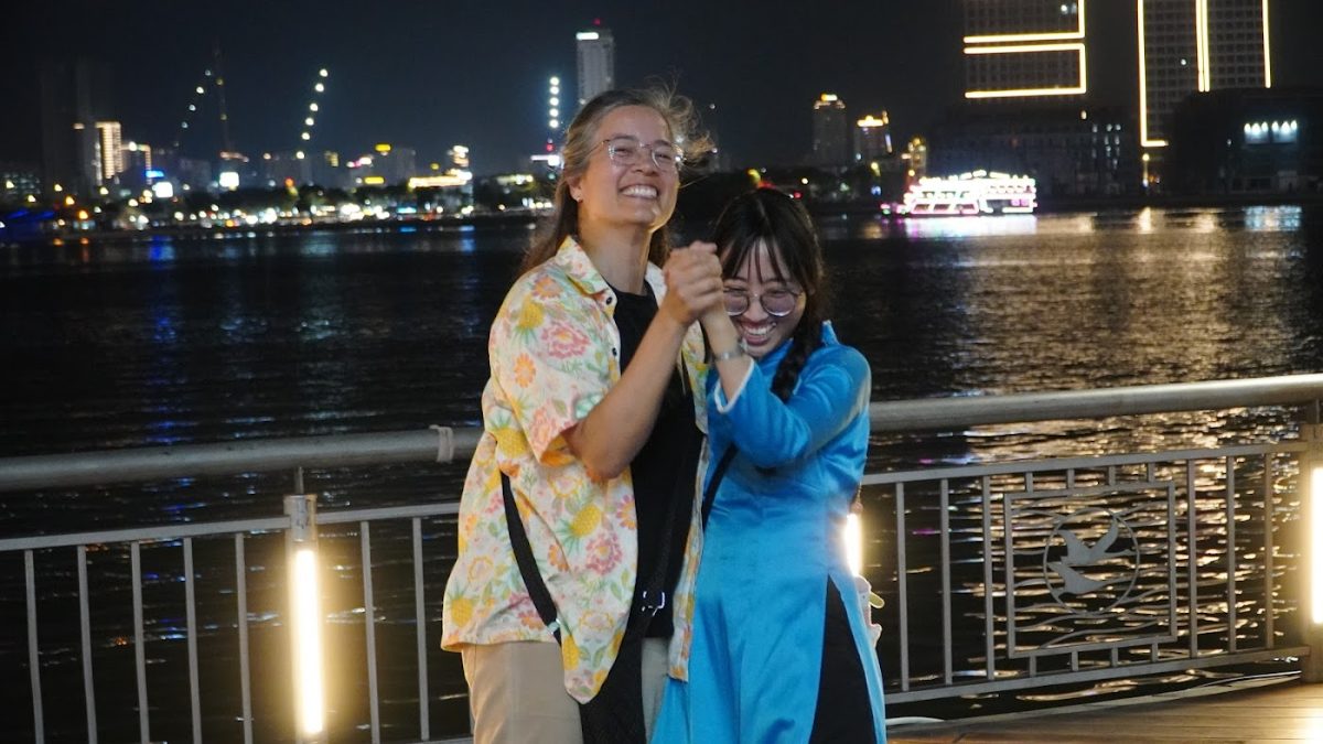 Da Nang at night — city lights on a KissTour Da Nang tour