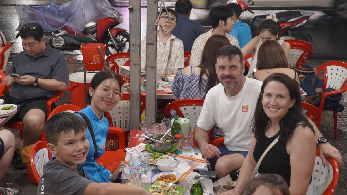 A KissTour women-led Saigon street food tour by motorbike