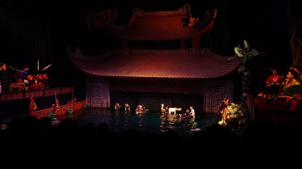 Thang Long Water Puppet Theatre evening show, a classic thing to do in Hanoi at night
