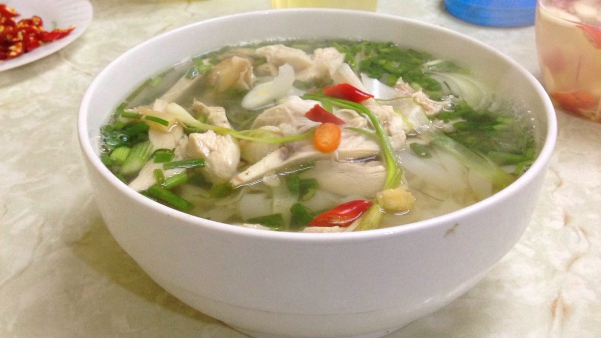 A bowl of pho, a classic Hanoi noodle soup