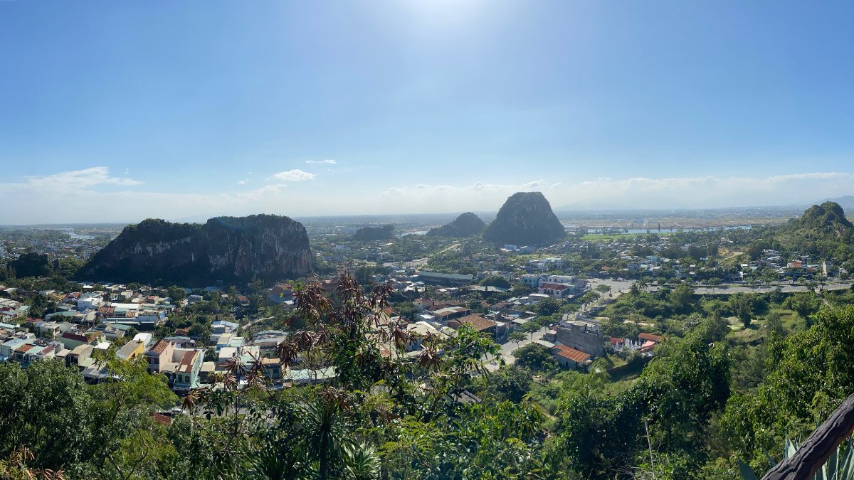 The view over Da Nang from the Marble Mountains
