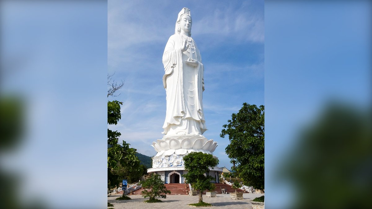 The Lady Buddha statue at Linh Ung Pagoda on Son Tra Peninsula, Da Nang